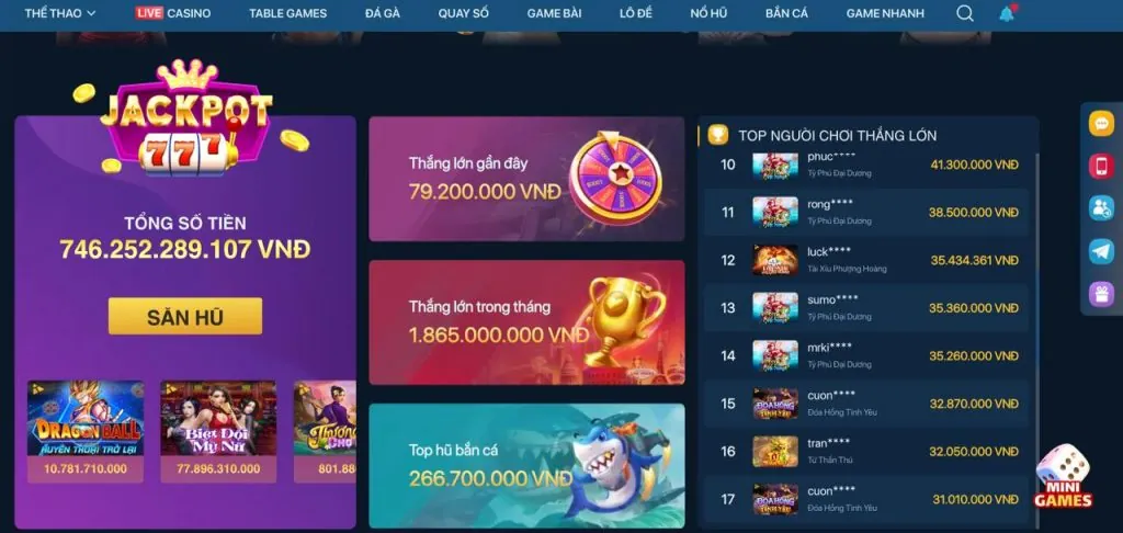 Thưởng nạp lại đặc biệt